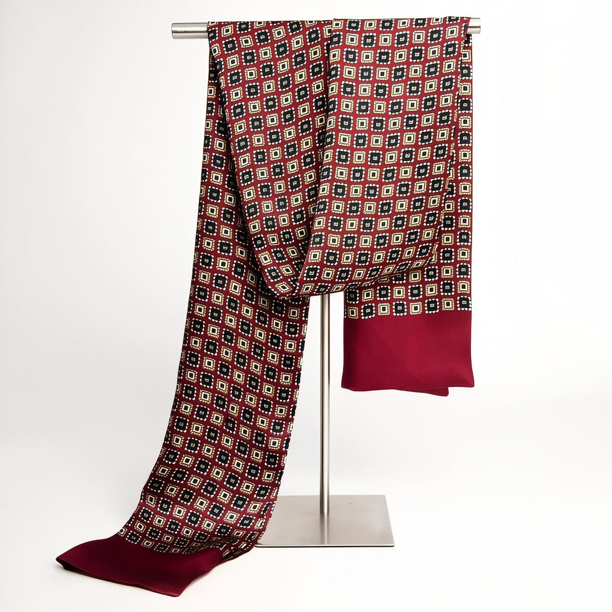 Echarpe de Soie Homme - Rouge