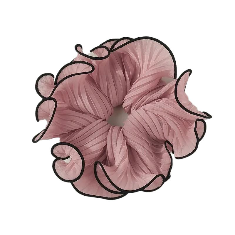Chouchou Froufrou Rose Poudré et Noir 