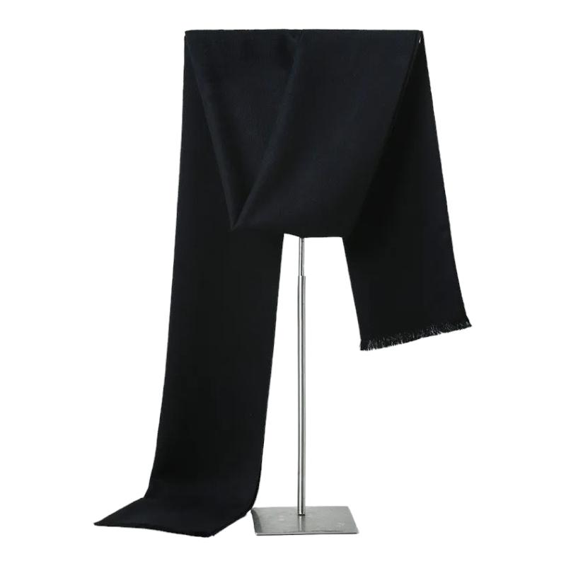 Echarpe Cachemire Homme Luxe Noir 180*30cm