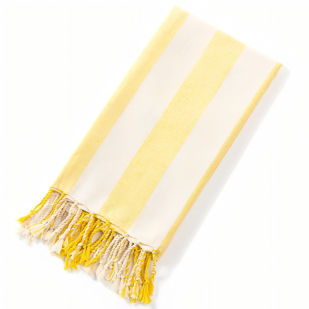 Drap de Plage Fouta - Jaune - 100x180cm