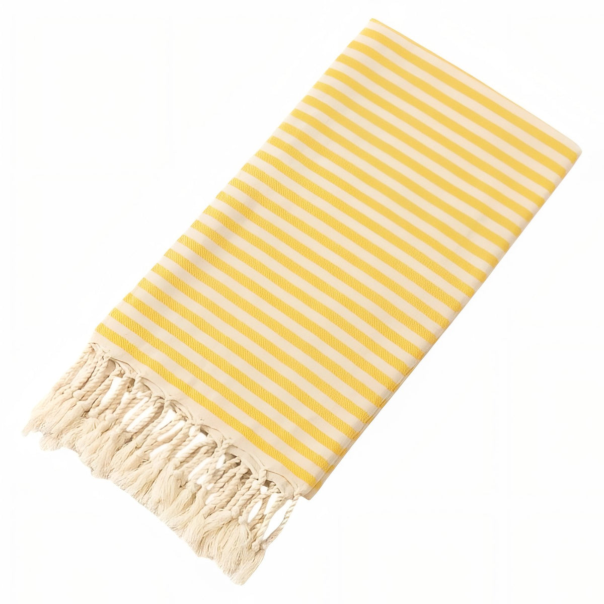 Fouta de Plage Coton - Jaune Vif - 100*180cm