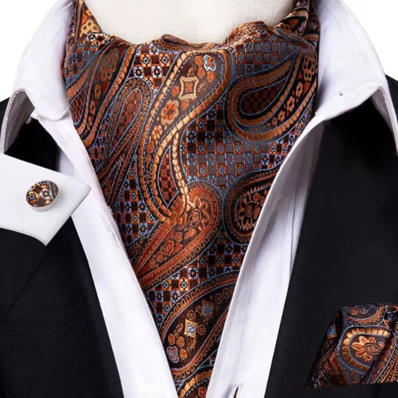 Foulard Cravate en Soie - Cuivre