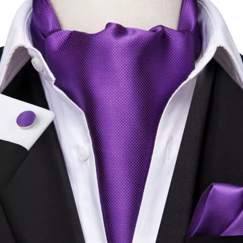 Foulard Cravate en Soie - Violet